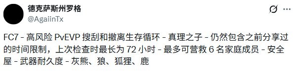 《孤岛惊魂7》新玩法细节曝光 或将成为搜打撤游戏