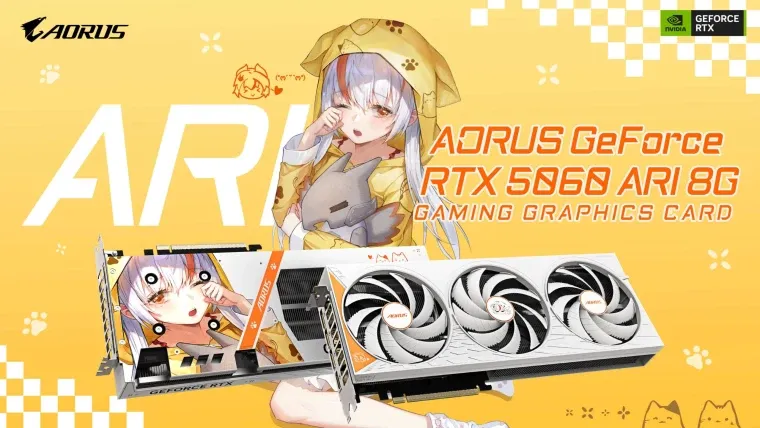 买显卡送老婆！技嘉推出二次元限定RTX 5060 ARI