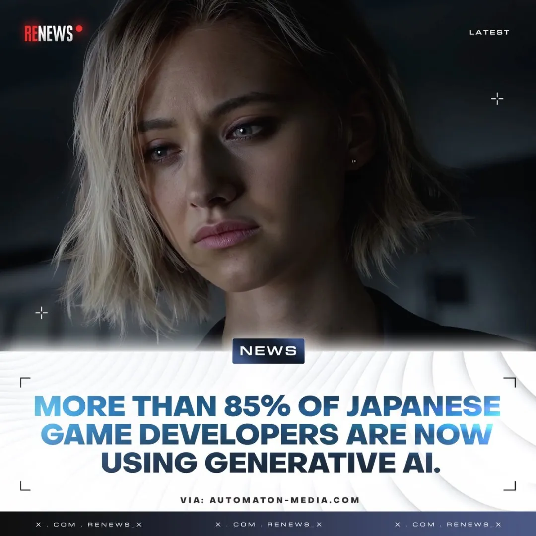 超85%的日本游戏开发者现在正在使用生成式AI